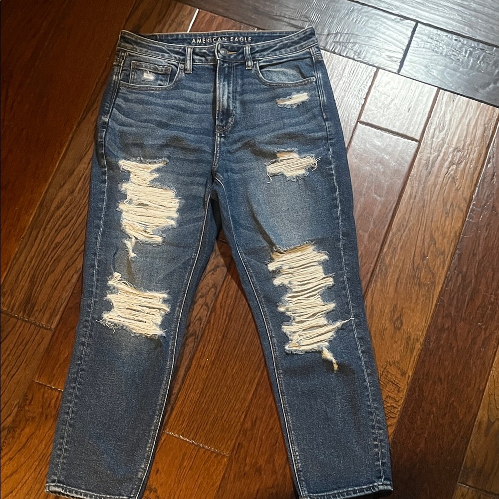 American Eagle Outfitters Distressed Blue Jeans